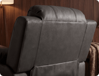 Veloura Grey  Leather Armchair