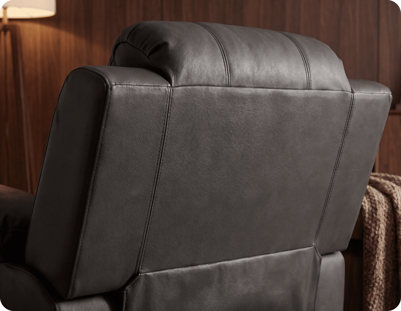 Veloura Grey  Leather Armchair
