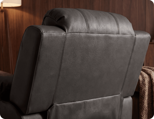 Veloura Grey  Leather Armchair