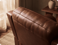 Martini Tan Leather Electric Recliner Armchair