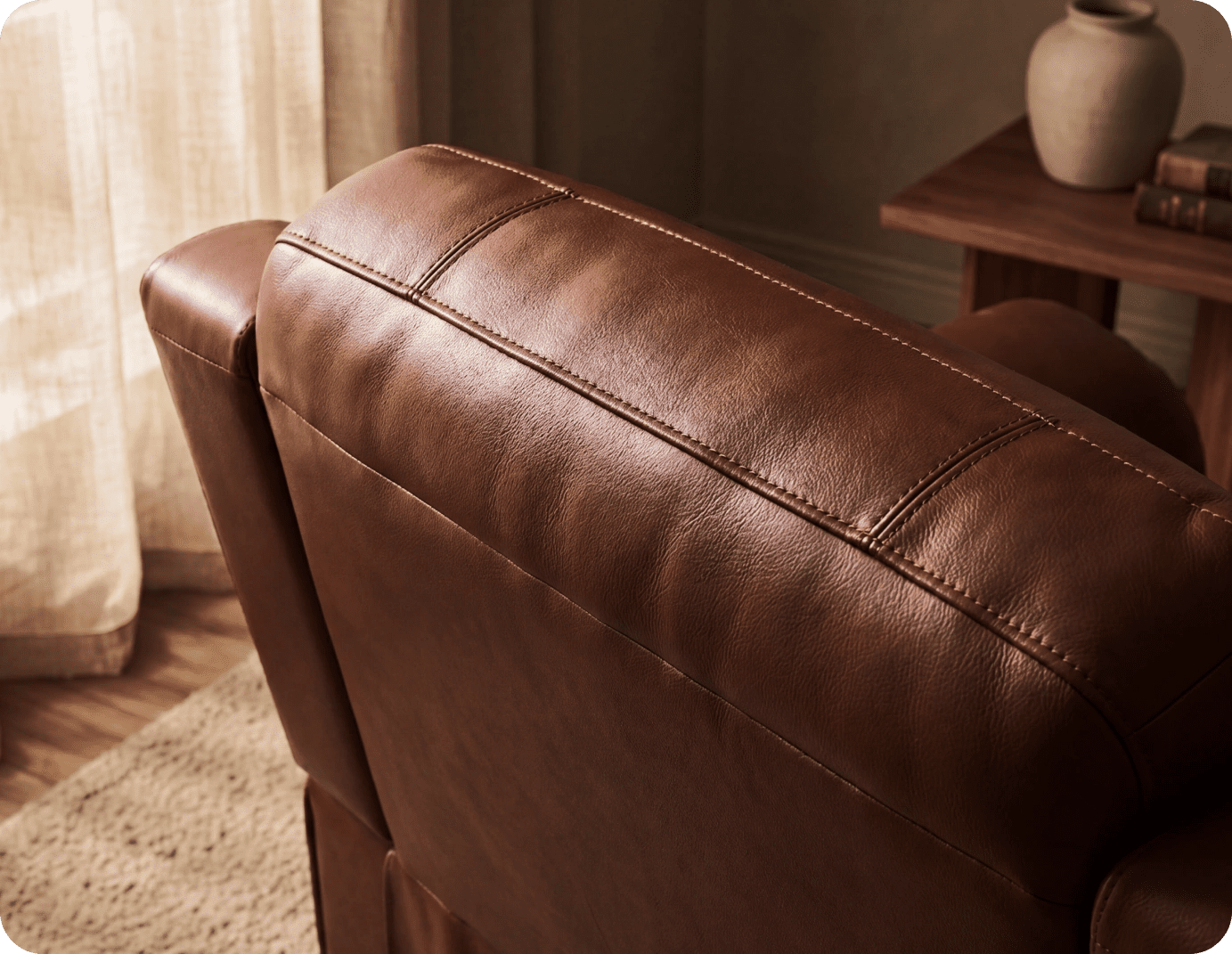 Martini Tan Leather Electric Recliner Armchair