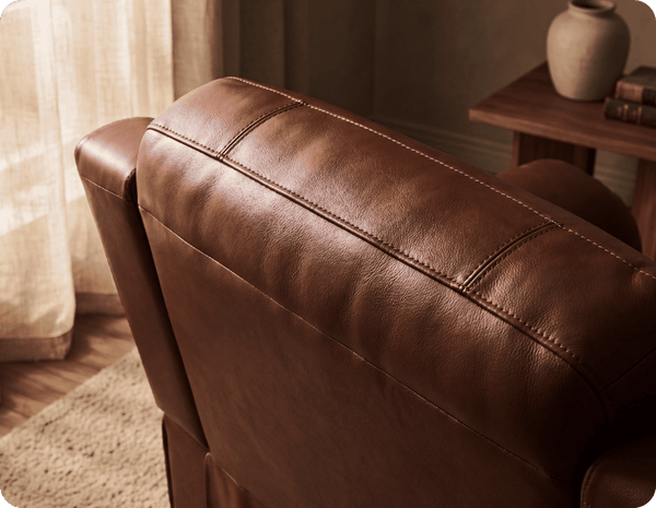 Martini Tan Leather Electric Recliner Armchair