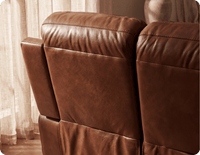 Milano Genuine Leather Tan Electric Power Recliner 3 Seater