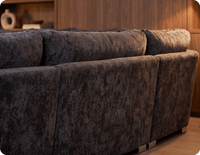 Westminster Coal Alaska Fabric U Shape High Back Corner Sofa