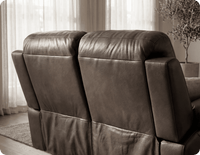 Milano Genuine Leather Grey Electric Power Recliner 2 Seater Sofa