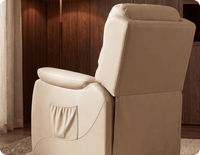 Oliver Genuine Leather Cream Rise & Recline Mobility Chair