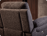Lunaro Grey Fabric Electric Recliner Armchair