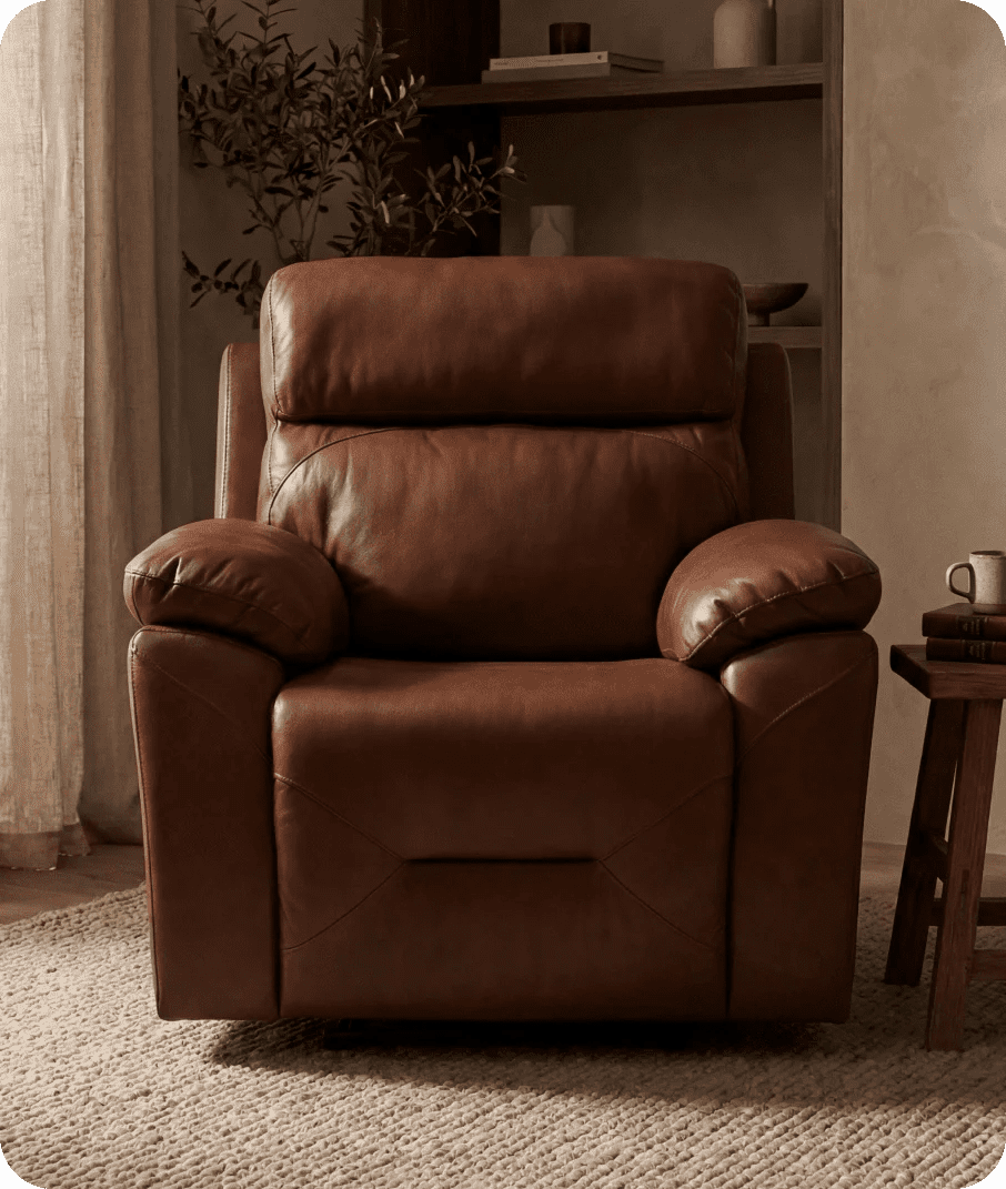 Milano Tan Power Recliner Armchair