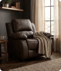 Veloura Brown Leather Armchair