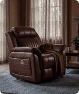 Martini Tan Leather Electric Recliner Armchair