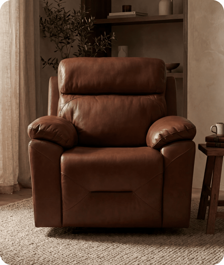 Milano Tan Power Recliner Armchair