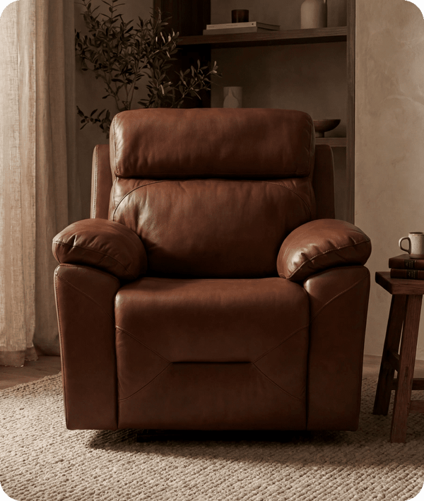 Milano Tan Power Recliner Armchair