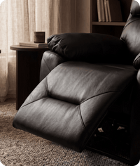 Milano Black Leather Electric Recliner Armchair