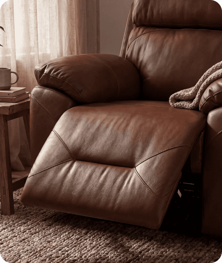Milano Tan Power Recliner Armchair
