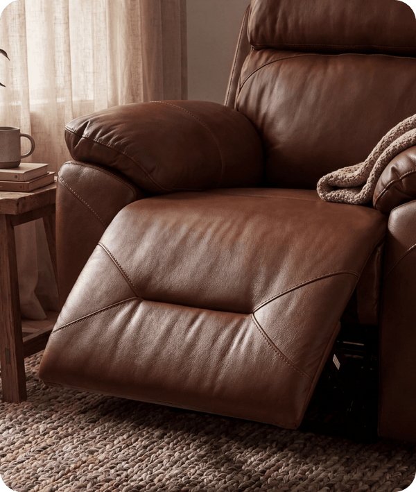 Milano Tan Power Recliner Armchair