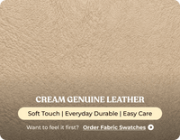 Martini Genuine Leather Cream Electric Power Recliner 3 Seater Sofa