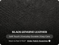 Martini Genuine Leather Black Electric Power Recliner Armchair