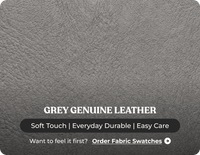 Martini Genuine Leather Grey Electric Power Recliner 3 Seater Sofa