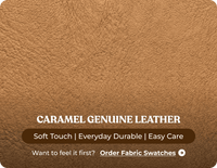 Milano Genuine Leather Caramel Electric Power Recliner 2 Seater Sofa