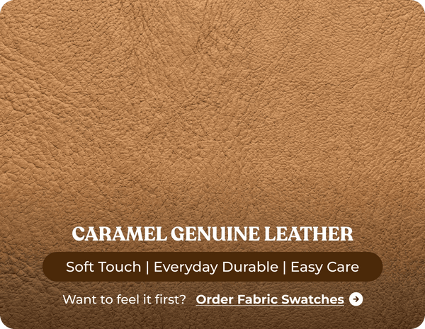Milano Genuine Leather Caramel Electric Power Recliner 2 Seater Sofa