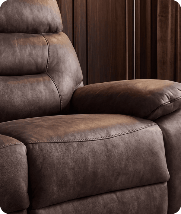Nova Brown Leather 3 Seater Sofa