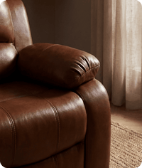 Veloura Tan Leather Armchair