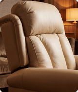 Derby Genuine Leather Cream Rise & Recline Mobility Chair