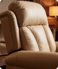 Derby Genuine Leather Cream Rise & Recline Mobility Chair