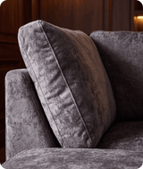 Westminster Coal Alaska Fabric U Shape High Back Corner Sofa