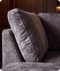 Westminster Coal Alaska Fabric U Shape High Back Corner Sofa
