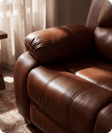 Veloura Tan Leather 2 Seater Sofa
