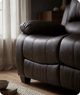 Veloura Brown Leather 2 Seater Sofa