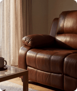 Veloura Tan Leather 3 Seater Sofa