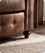 Savile Tan Suede Armchair