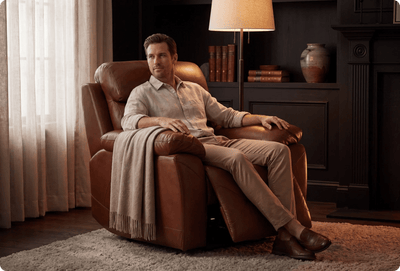 Milano Tan Power Recliner Armchair