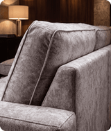 Westminster Silver Alaska Fabric U Shape High Back Corner Sofa