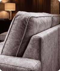 Westminster Silver Alaska Fabric U Shape High Back Corner Sofa