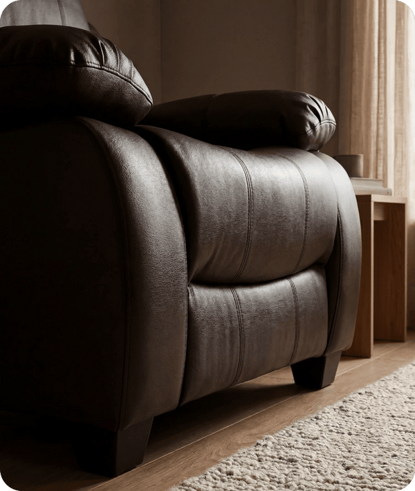 Veloura Brown Leather Armchair