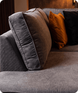 Orka Sofa Grey Fabric Right Hand Corner Sofa - RHC