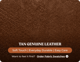Martini Genuine Leather Tan Electric Power Recliner 3 Seater Sofa