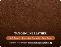 Martini Genuine Leather Tan Electric Power Recliner 3 Seater Sofa