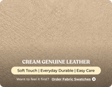 Milano Cream Leather Power Recliner Armchair
