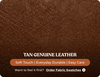 Milano Genuine Leather Tan Electric Power Recliner 2 Seater
