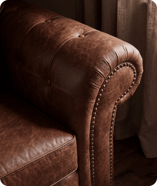 Savile Tan Suede 2 Seater Sofa