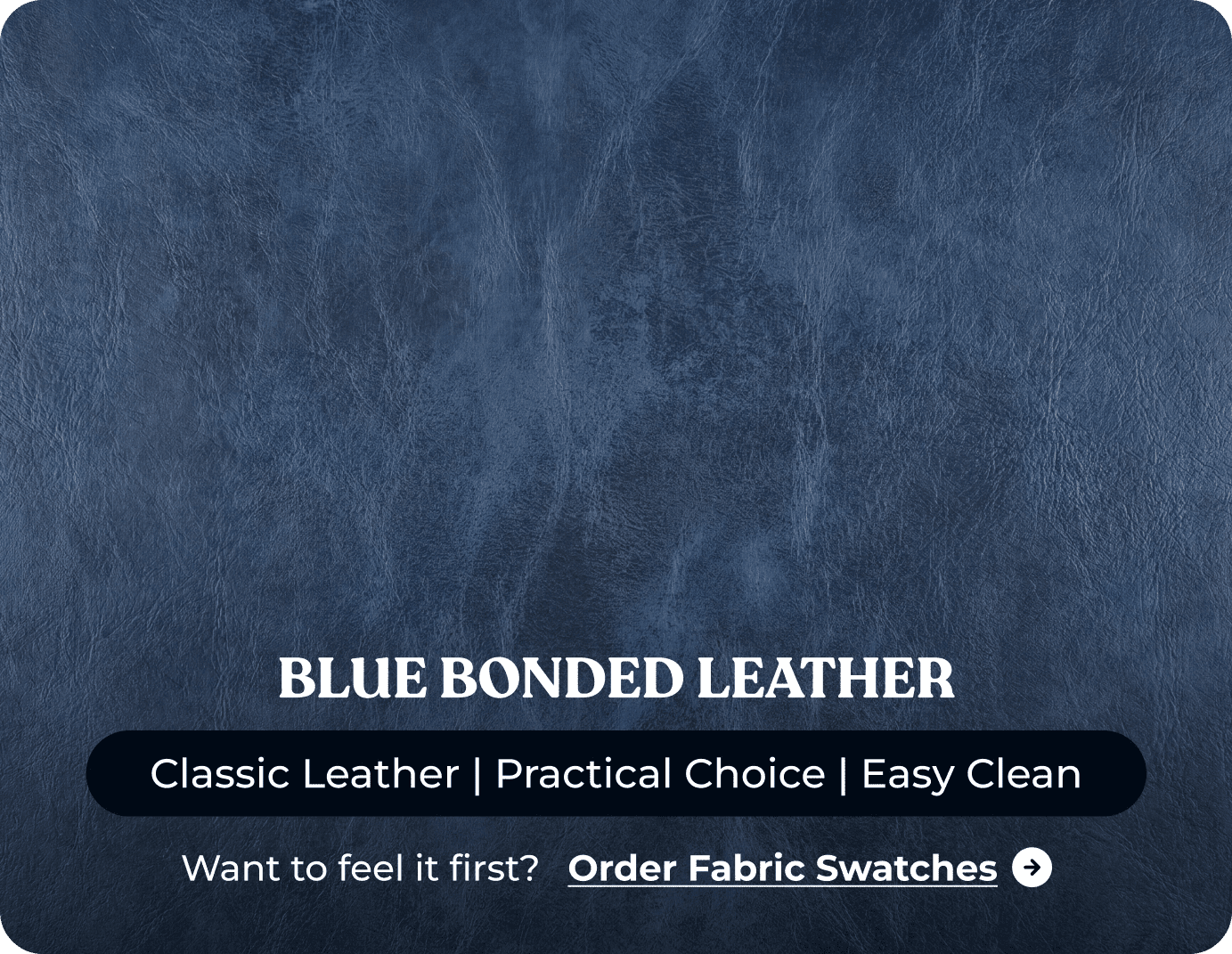 Chesterfield Blue Leather Antique Armchair