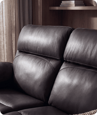 Milano Genuine Leather Grey Electric Power Recliner 2 Seater Sofa
