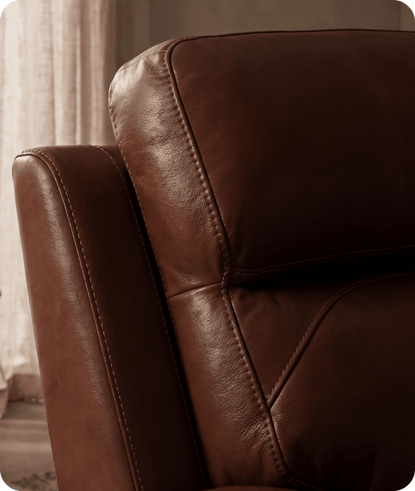 Milano Genuine Leather Tan Electric Power Recliner 2 Seater
