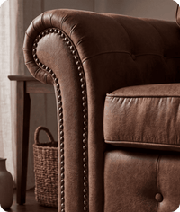 Savile Tan Suede Armchair