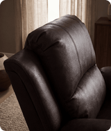Veloura Brown Leather Armchair