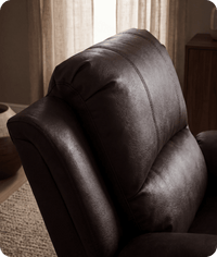 Veloura Brown Leather Armchair